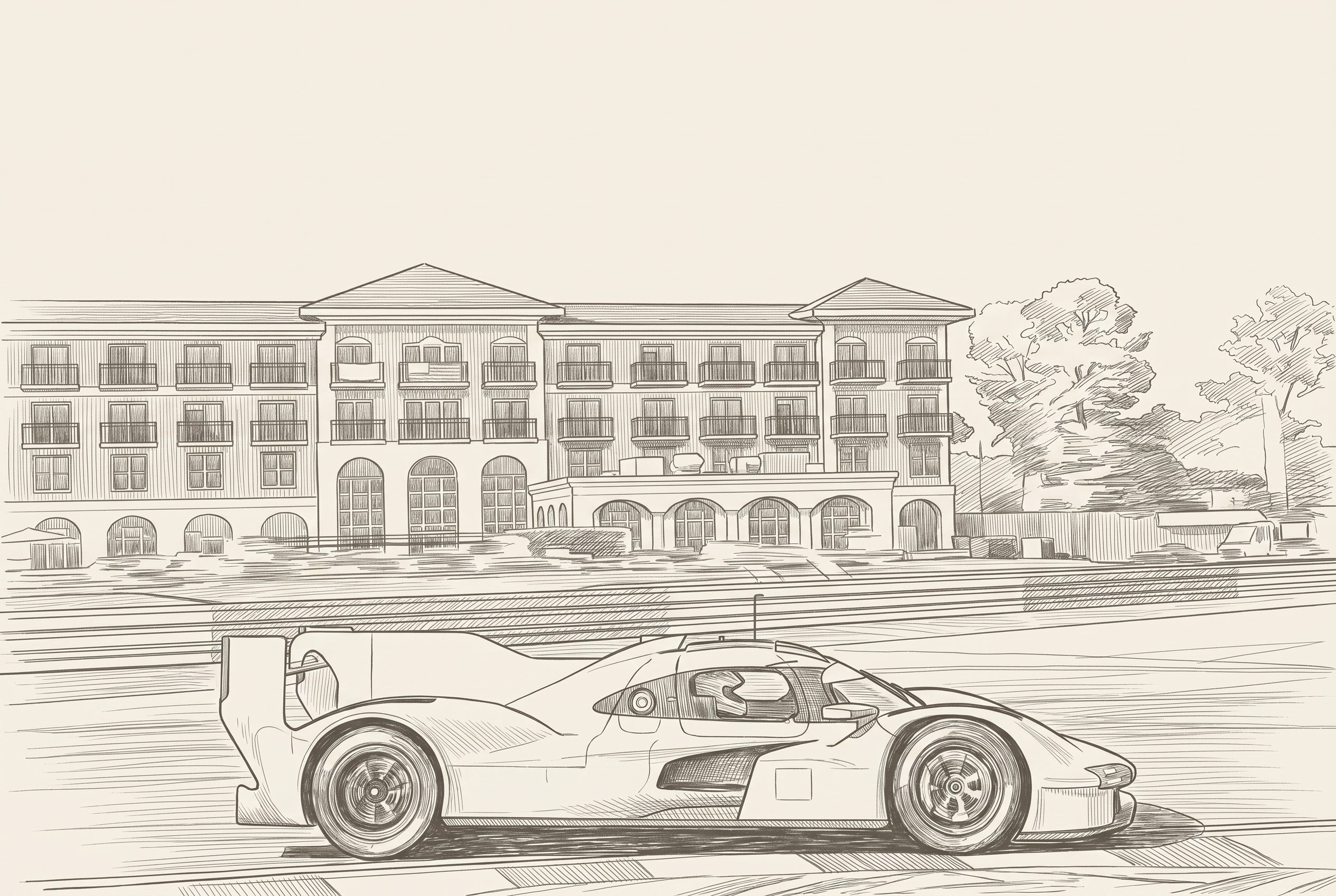 Two-tone hatched technical illustration: the Aston Martin Valkyrie LMH against the Acura ARX-06, Cadillac V-Series.R and Porsche 963 silhouettes, with a small inset table showing the Apr 28 BoP deltas favouring every car except the Valkyrie.
